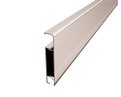 LATO 100 mm Alüminyum Süpürgelik Mat Eloksal Gümüş