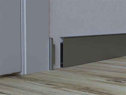 LATO 120 mm Alüminyum Süpürgelik Kapak