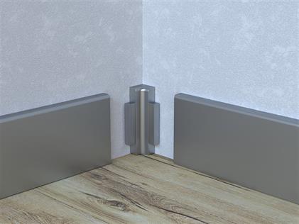 LATO 83 mm Alüminyum Süpürgelik İç Köşe