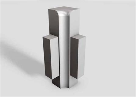 LATO 83 mm Alüminyum Süpürgelik İç Köşe