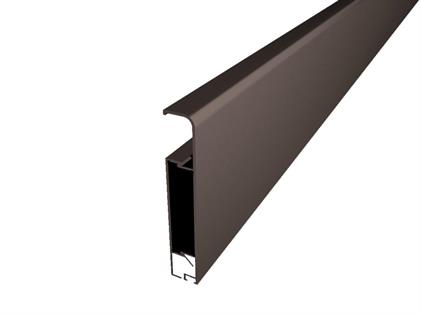 LATO 83 mm Alüminyum Süpürgelik Mat Eloksal Siyah