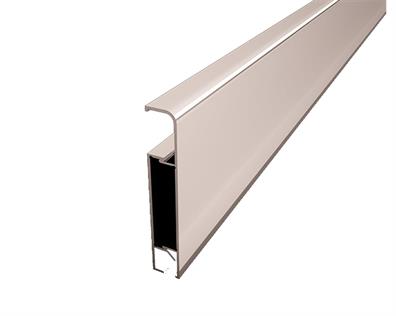 LATO 83 mm Alüminyum Süpürgelik Mat Eloksal Gümüş