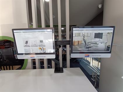 M8 Siyah Çift Monitör Taşıyıcı + Mpower