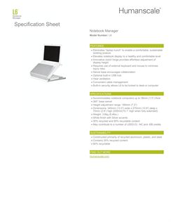 Masa Üstü Laptop Platformu - Gümüş