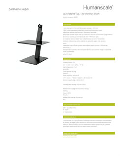 Quickstand Eco Çalışma Ünitesi