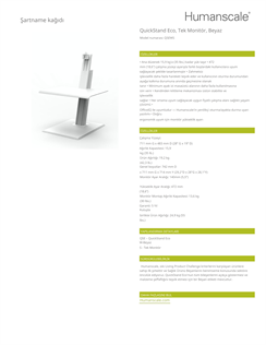 Quickstand Eco Çalışma Ünitesi