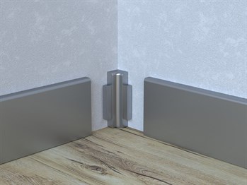 LATO 120 mm Alüminyum Süpürgelik İç Köşe