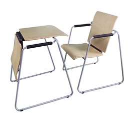 Seattable - Ahşap Kayın Boyalı Ayak