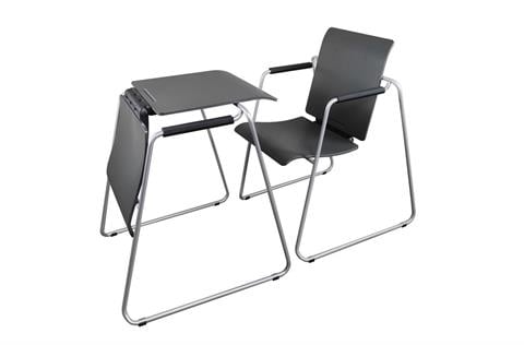 Seattable - Plastik Antrasit Boyalı Ayak