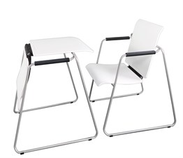 Seattable - Plastik Beyaz Boyalı Ayak