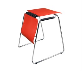 Seattable - Plastik Kırmızı Krom  Ayak