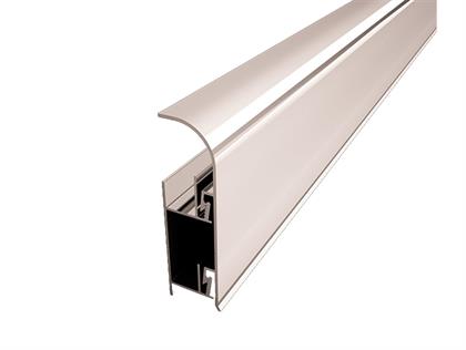 Sentio 80 mm Alüminyum Süpürgelik Mat Eloksal Gümüş