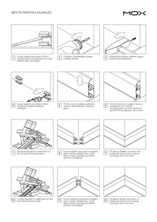Sentio 80 mm Alüminyum Süpürgelik Mat Eloksal Siyah