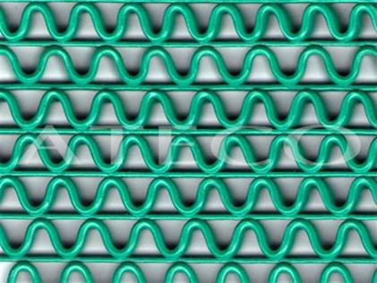 Yeşil 8 mm Zigzag Paspas En:1,20 Boy: 2,75 mt