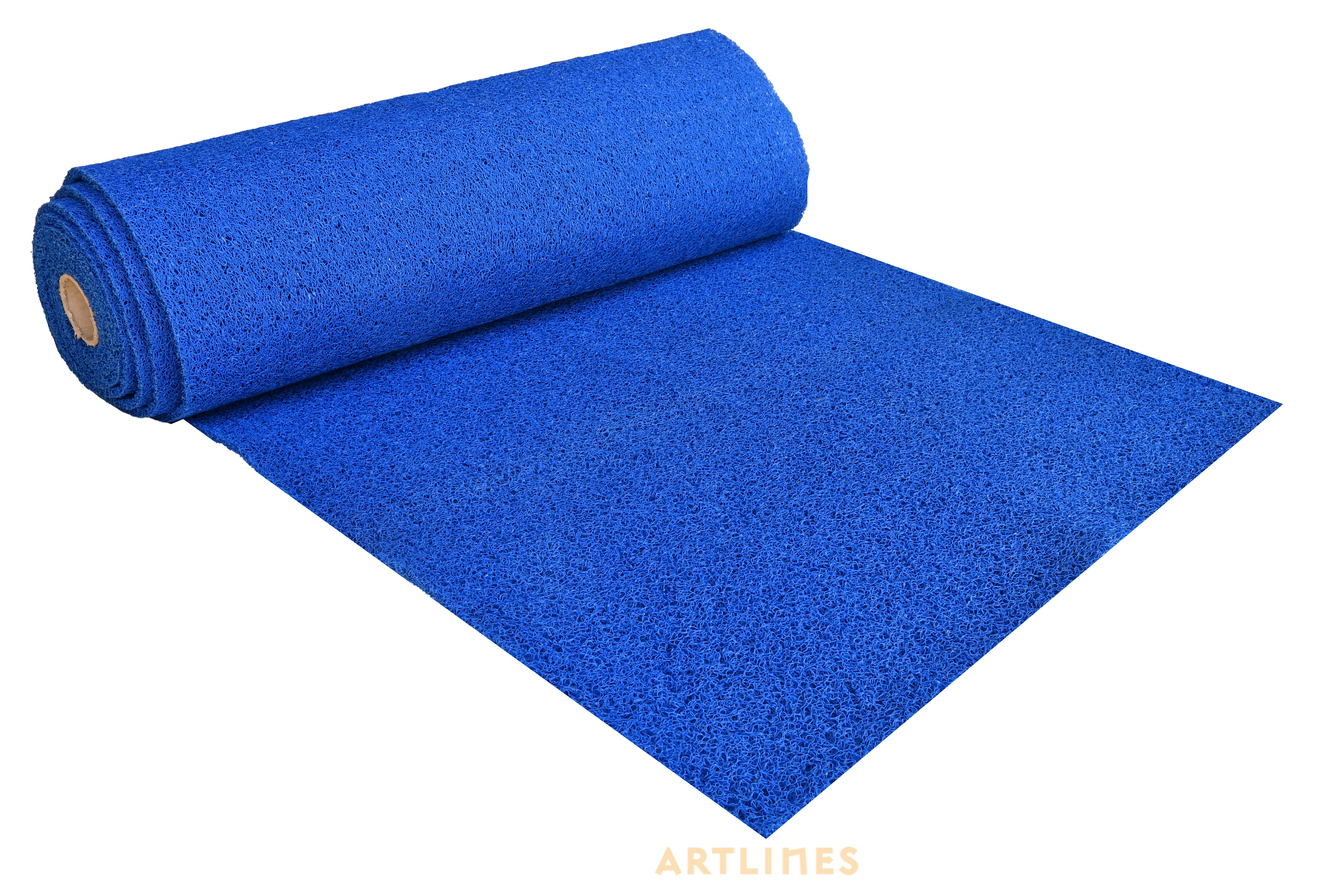 12mm Mavi Kıvırcık Paspas 10012 En:100 cm Boy:11,40 mt