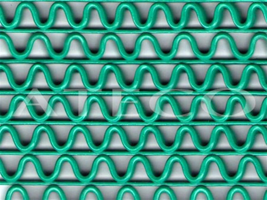 Yeşil 8 mm Zigzag Paspas En:1,20 Boy: 2,75 mt