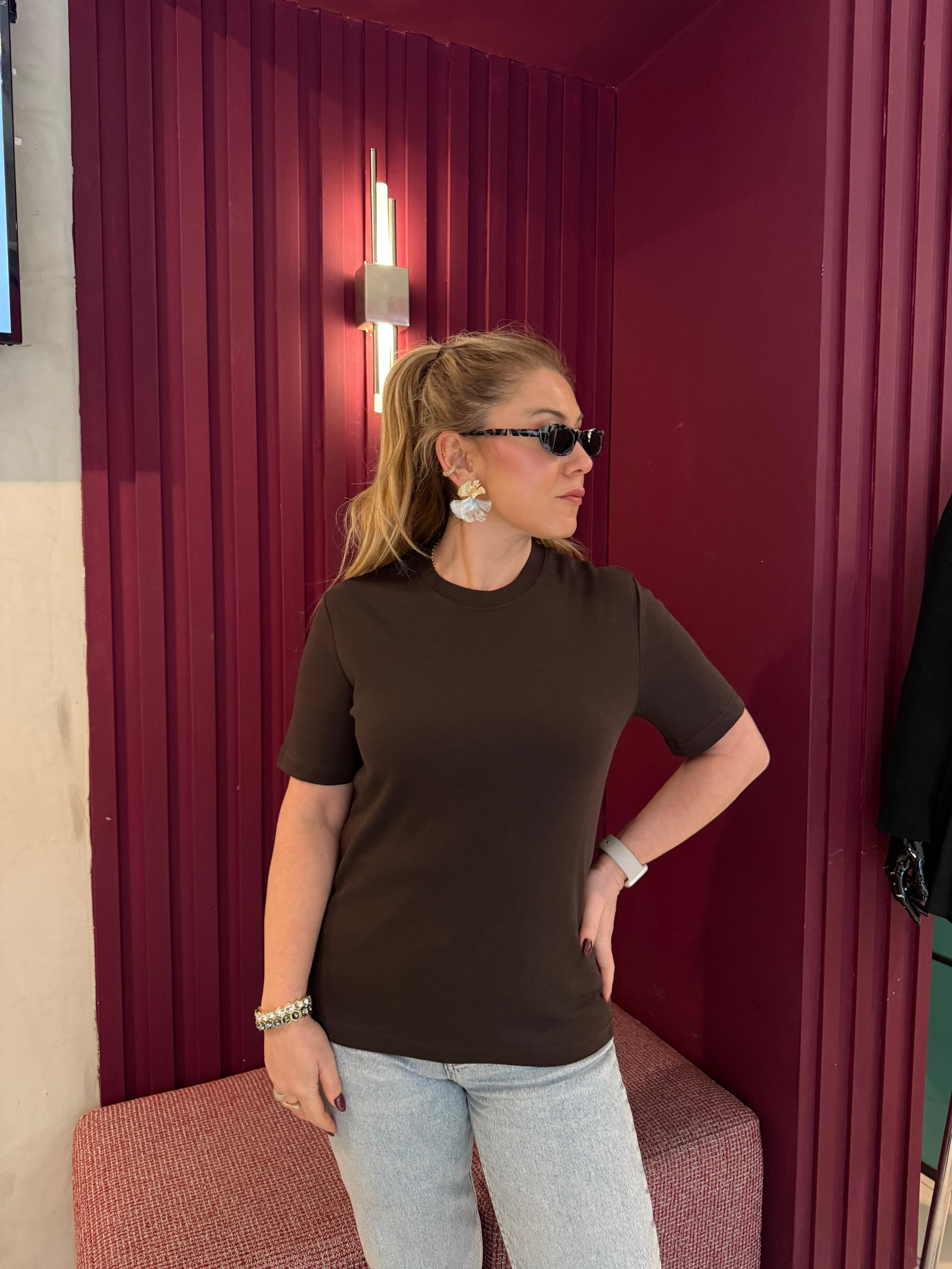 T-Shirt1075 Massi T-Shirt Kahve