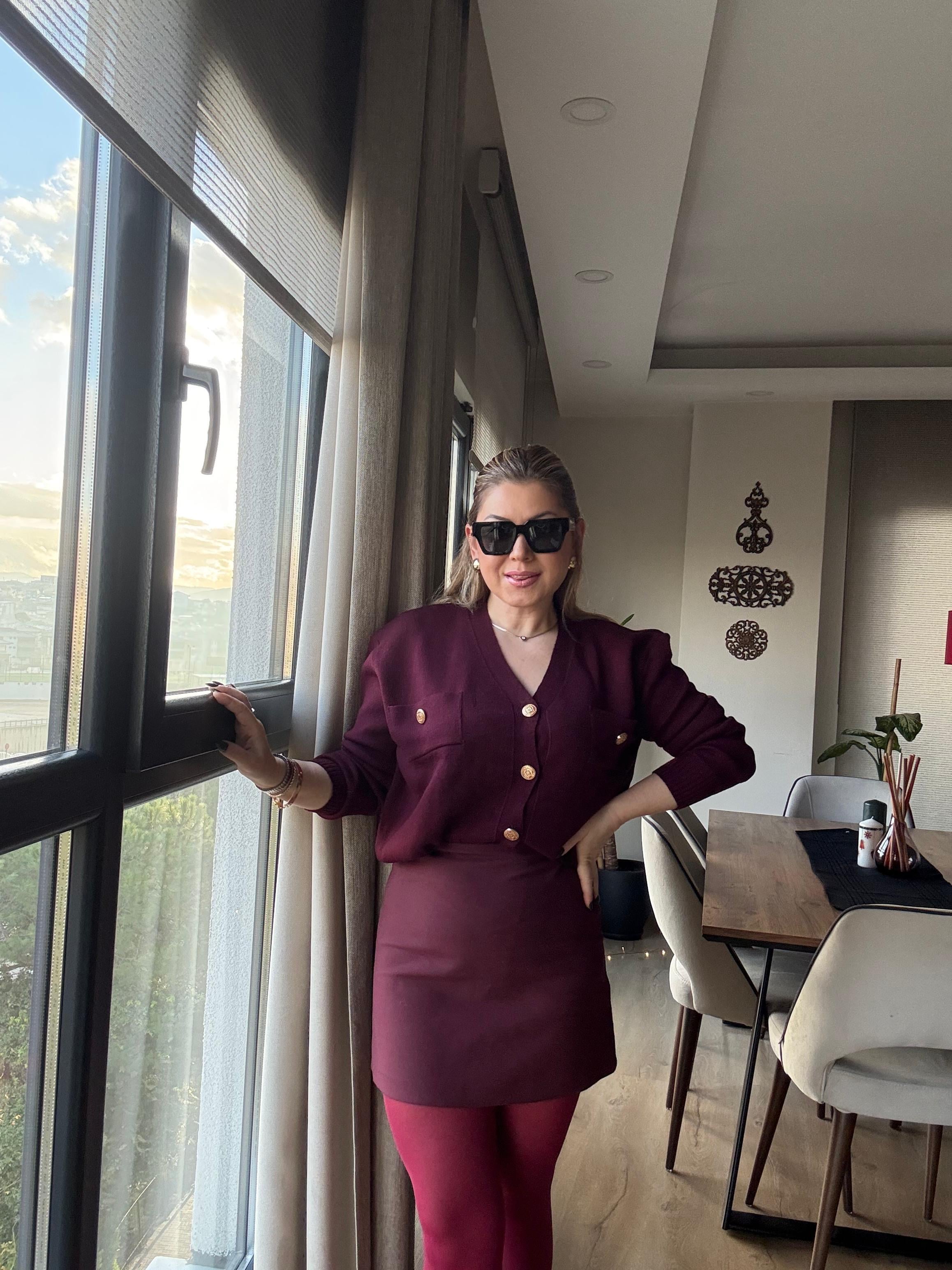 EtekMASSİ Etek Bordo