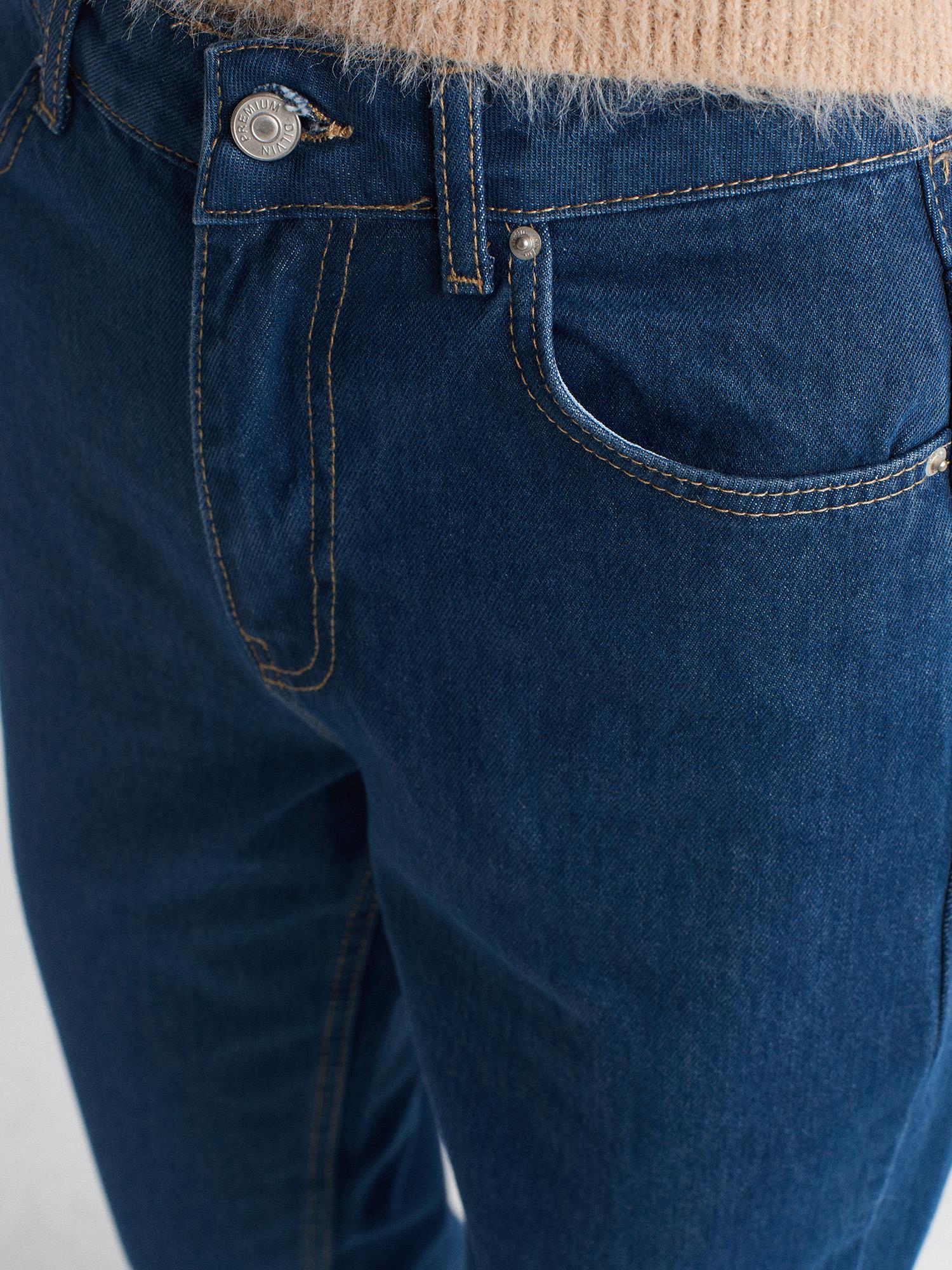 Jean71731 Rins Yıkama Straight Jean Lacivert