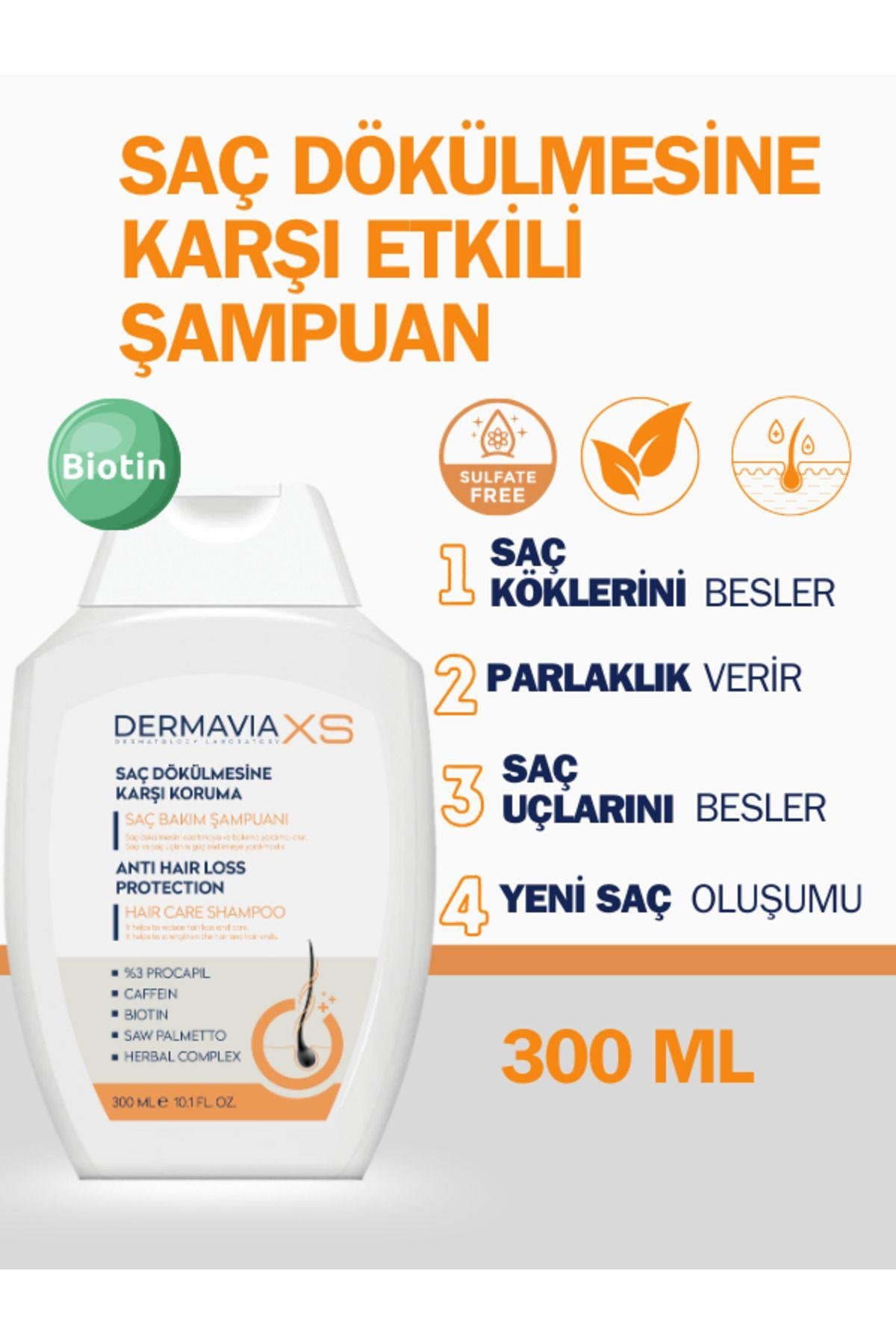 Dermavia XS Saç Dökülme Karşıtı Şampuan 300 ML – Güçlü Saçlar İçin Etkili Bakım