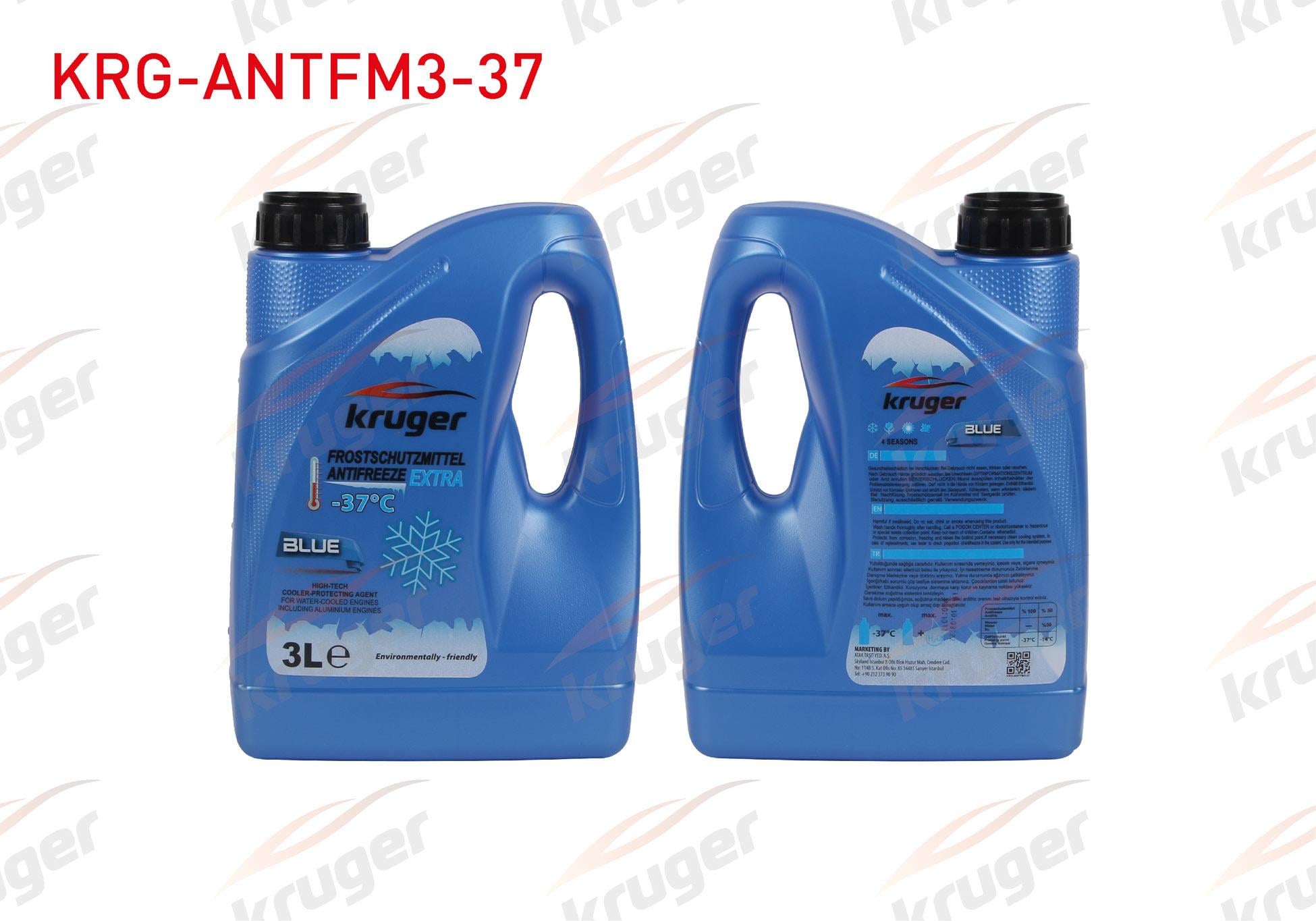 ANTIFRIZ MAVI ORGANIK 3 LITRE (-37 DERECE)