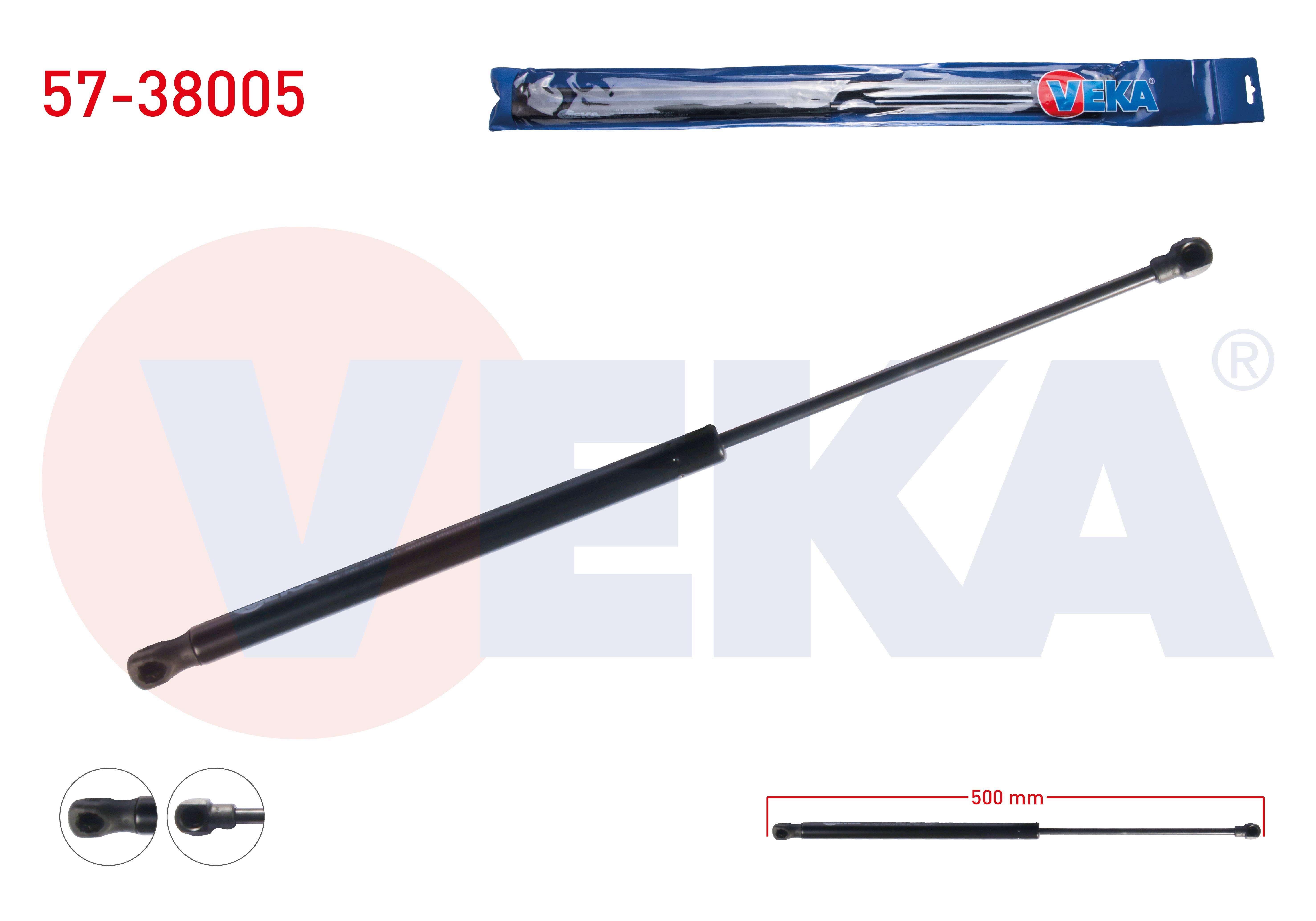 BAGAJ AMORTISORU 500mm/320N SEAT LEON (1P1) 2005-2012