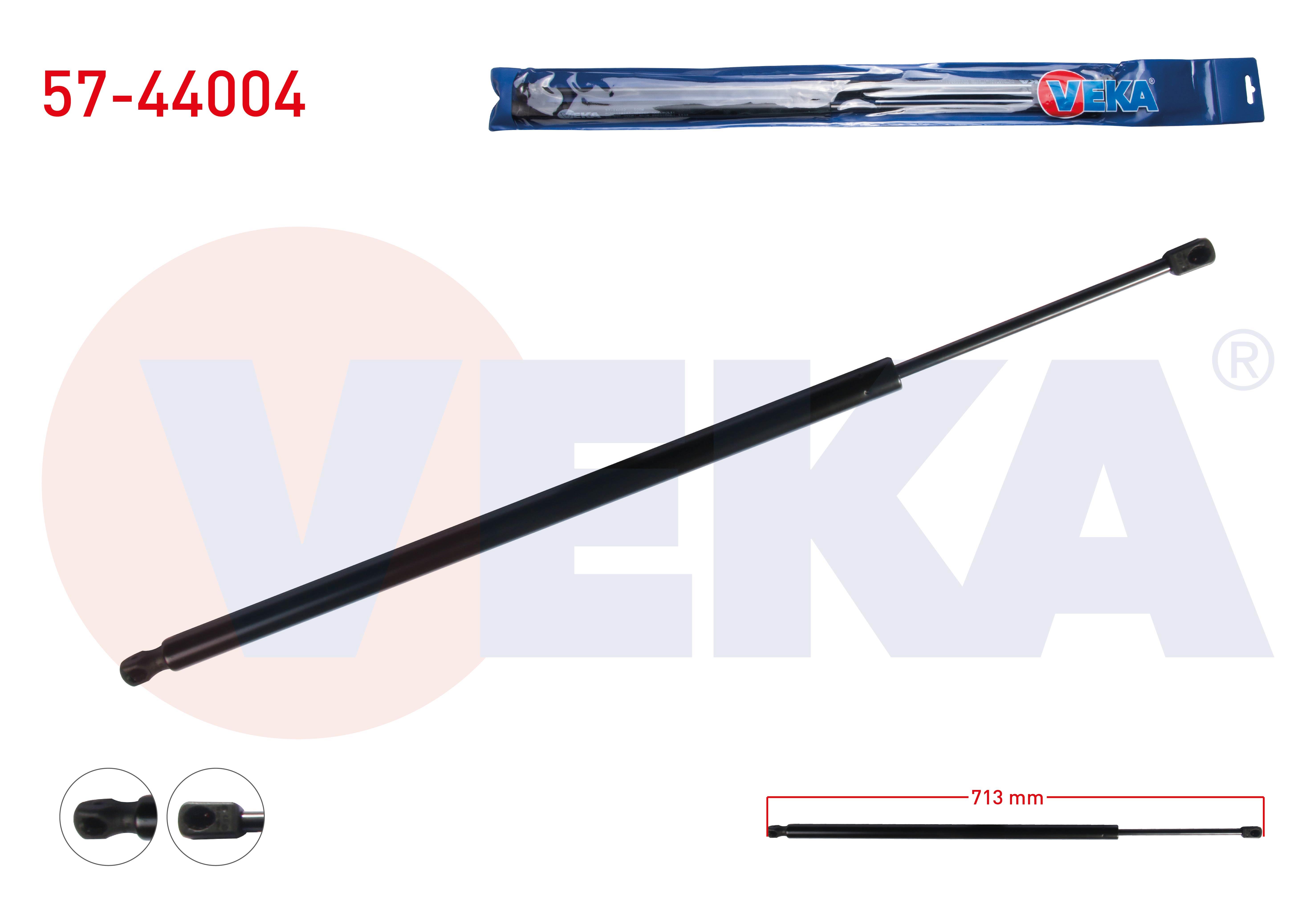 BAGAJ AMORTISORU 713mm/830N VOLKSWAGEN CADDY III (2KA,2KH,2CA,2CH) 2004-2015