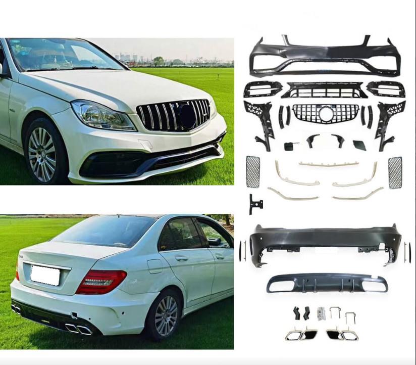 BODY KİT W204 [2011-13 DONUSUM=> W205] PDCLI:ARKA, 2B2-ÇıKıŞ, PANJ-LU, EGZ.UÇLU -AMG-