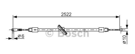 EL FREN TELI ON SOL-SAG DISKLI MERCEDES SPRINTER (W906) / VOLKSWAGEN CRAFTER 30-35 (2E) 2.0TDI 2.5TDI DINGIL 4325mm 2006- 2E0609701AT 2E0609701M