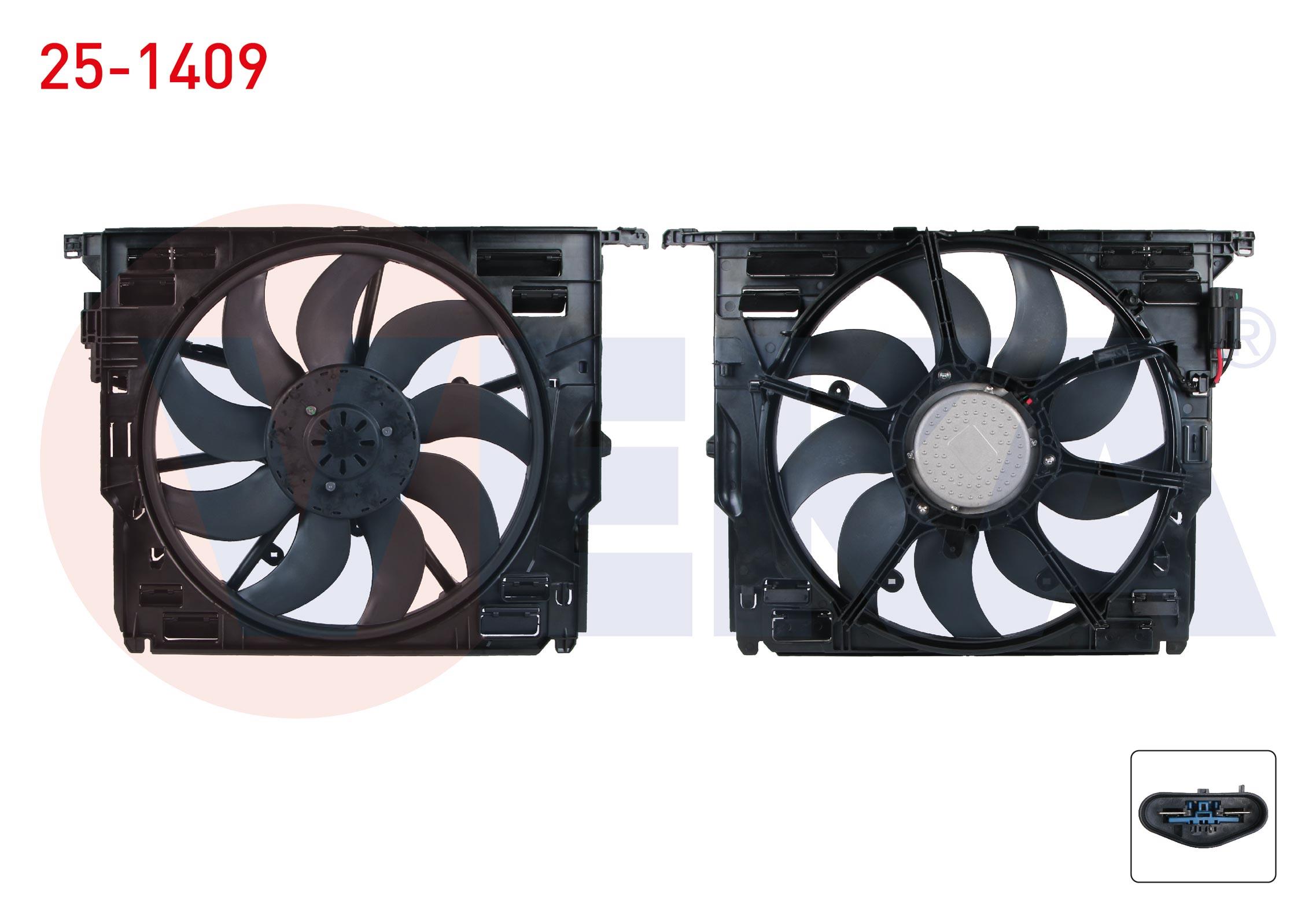 FAN MOTORU DAVLUMBAZLI TEKLI (850W) BMW 5 SERISI (F10) 520 D - 525 D - 530 D 2010-/ 7 SERISI (F01,F02,F03,F04) 730 D - 750 i 2009-