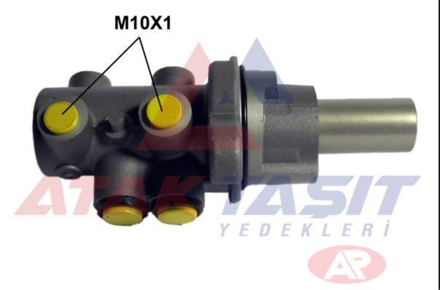 FREN ANAMERKEZ ALUMINYUM 23,8 mm FIAT DOBLO 1.3 MJT - 1.2 - 1.4 - 1.6 MJT - 1.9 MJT ABSLI ESPSIZ 2010-/ OPEL COMBO D 1.3 CDTI - 1.6 CDTI 2012-