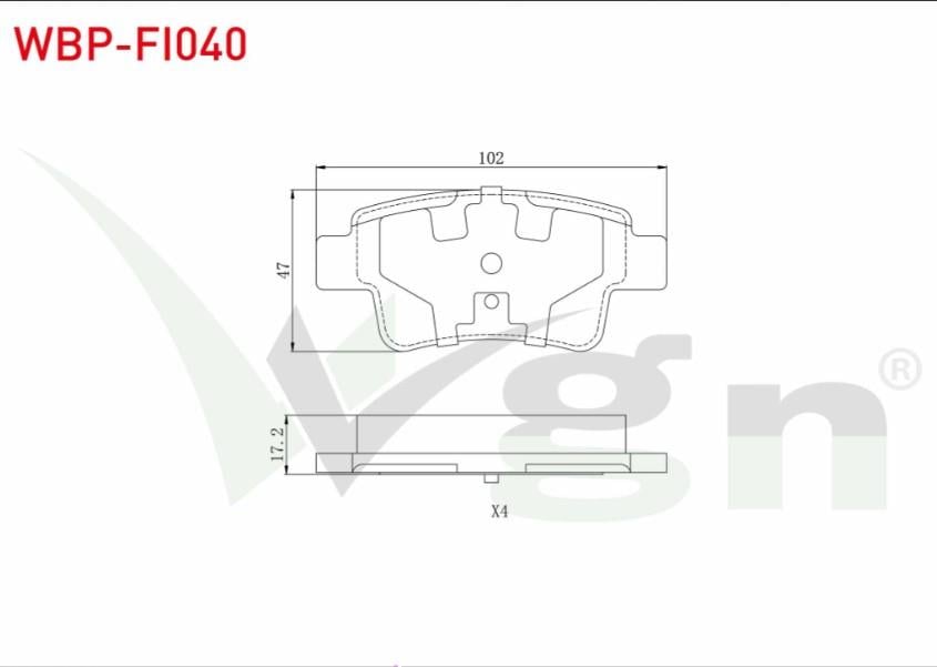 FREN BALATA ARKA FIAT G.PUNTO (199) 1.4 2005-2012/ LINEA (323) 1.6 MJT 2007- / G.PUNTO (199) 1.4 T-JET 2005-2012/ G.PUNTO (199) 1.3 MJT 2005-2012/ PUNTO (199) 1.3 MJT 2012-/ CORSA D 1.7 CDTI 2006-2014