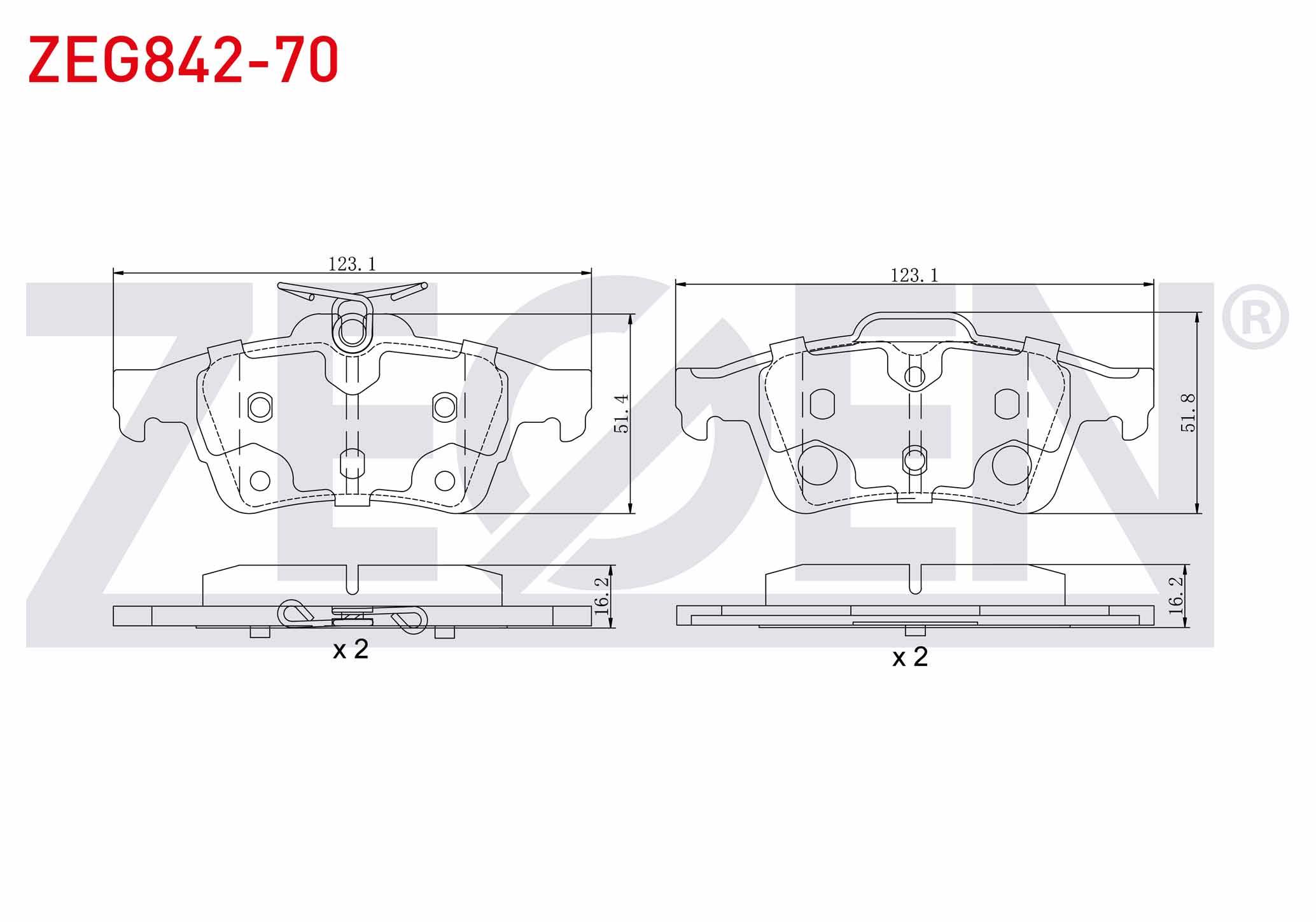 FREN BALATA ARKA FORD TOURNEO CONNECT 1.6 TDCI 2013-/ 1.5 TDCI 2013-/ TRANSIT CONNECT 1.5 TDCI 2013-/ 1.6 TDCI 2013-/ FOCUS III 1.6i 2011-2015/ GRAND