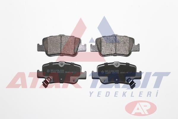 FREN BALATA ARKA IKAZLI TOYOTA COROLLA 1.4 D 2007-2012/ COROLLA 1.4 D-4D 2007-2012/ COROLLA 1.33 2007-2012/ COROLLA 1.4 VVT-I 2007-2012/ AURIS 1.4 D-4D 2007-2012/ AURIS 1.33 DUAL-VVT-I 2007-2012