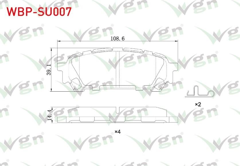 FREN BALATA ARKA SUBARU IMPREZA (GD,GG) 2.0i 2000-2007 / FORESTER (SG) 2002-2007
