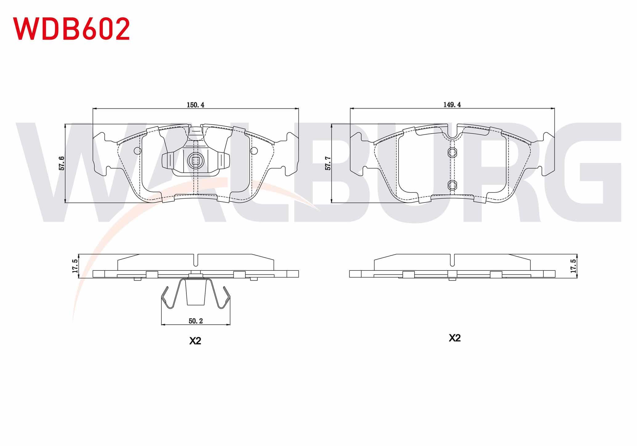 FREN BALATA ON BMW 1 SERISI (E87) 120 i 2003-2012/ 3 SERISI (E90) 318 D 2005-2011/ (E90) 316 i 2005-2011/ (E90) 325 i 2005-2011/ (E90) 335 D 2005-2011