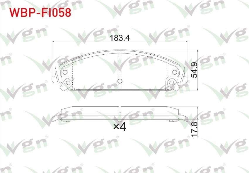 FREN BALATA ON IKAZLI CHRYSLER 300C 2004-/ LANCIA THEMA (LX) 3.0 2011-2014/ DODGE CHALLENGER COUPE 2008-