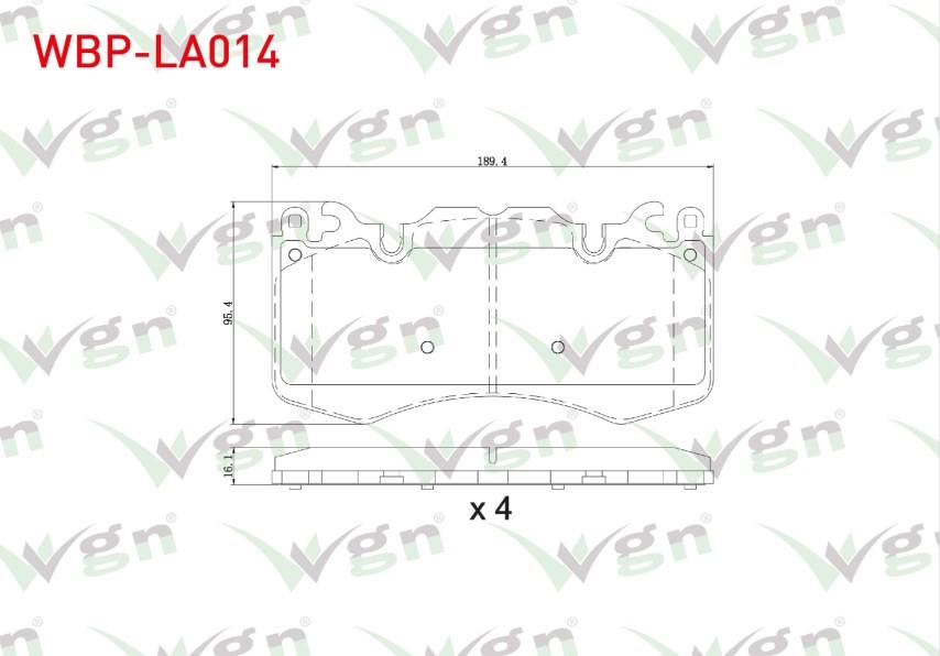FREN BALATA ON LAND ROVER DISCOVERY IV (LA) 3.0 TD 4X4 2010-