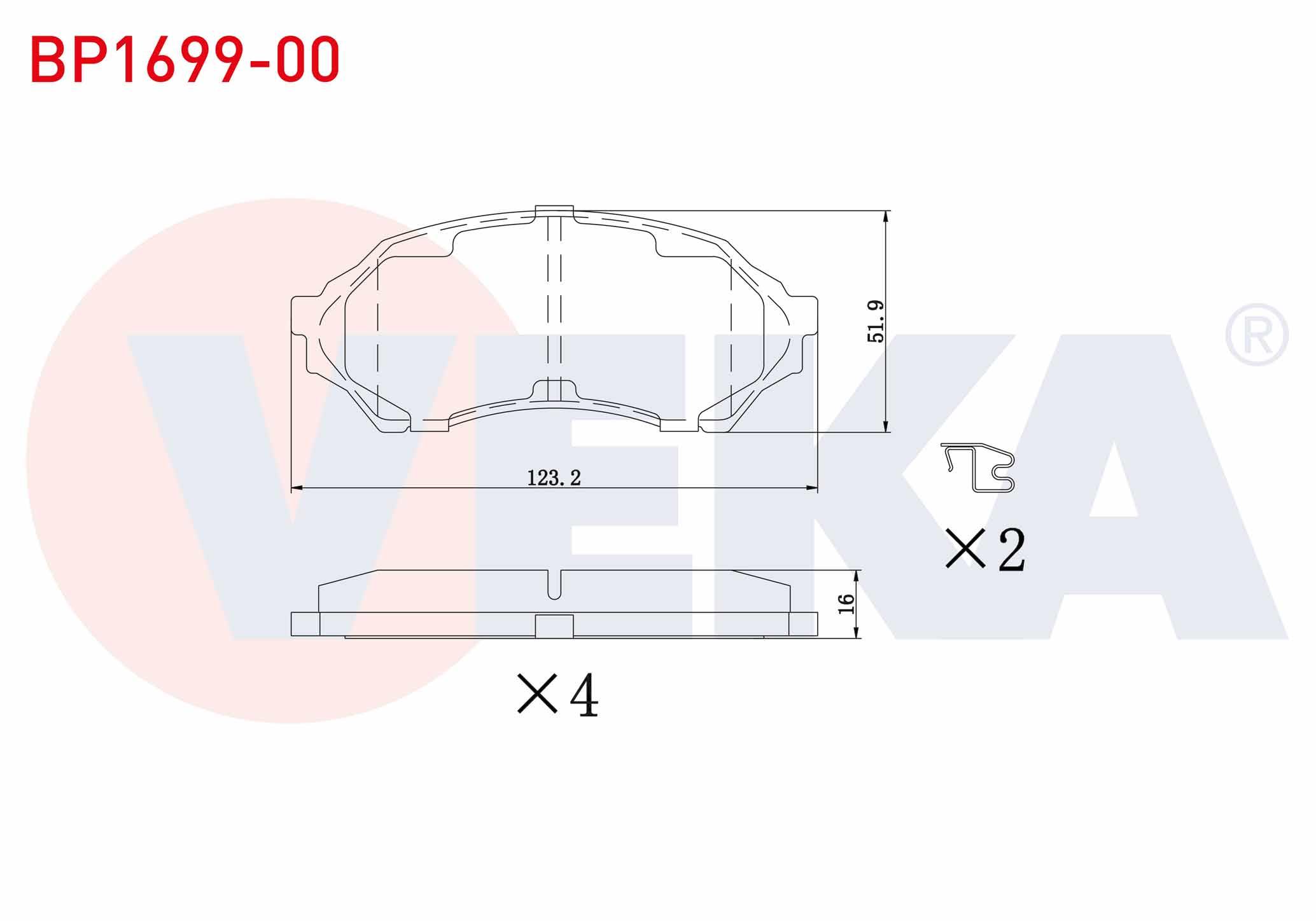 FREN BALATA ON MAZDA 323 VI (BJ) 1.4i 16v 1998-2004 / 323 VI (BJ) 1.5i 16v 1998-2004 / 323 VI (BJ) 1.6i 1998-2004