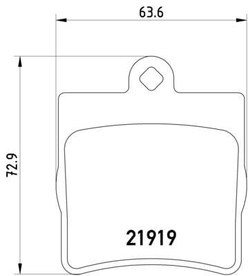 FREN BALATASI ARKA TEK PİMLİ 210