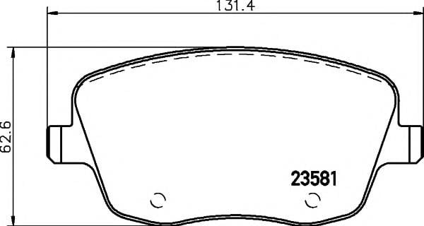 FREN BALATASI ÖNİ  POLO 5 1.9 TDİ