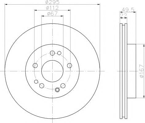 FREN DİSK AYNASI ÖN COUPE 124