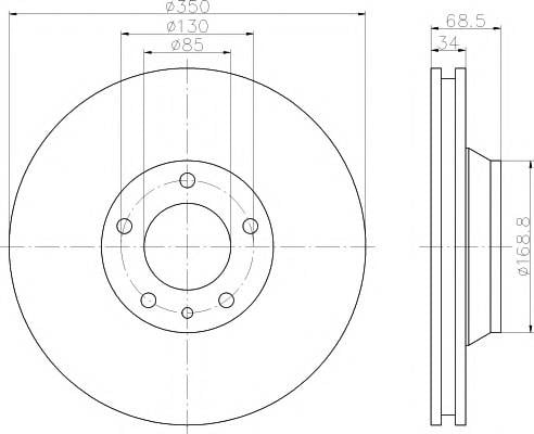 FREN DİSK AYNASI ÖN-HAVALI SAĞ BUG-CASA Q7 3.0TDİ