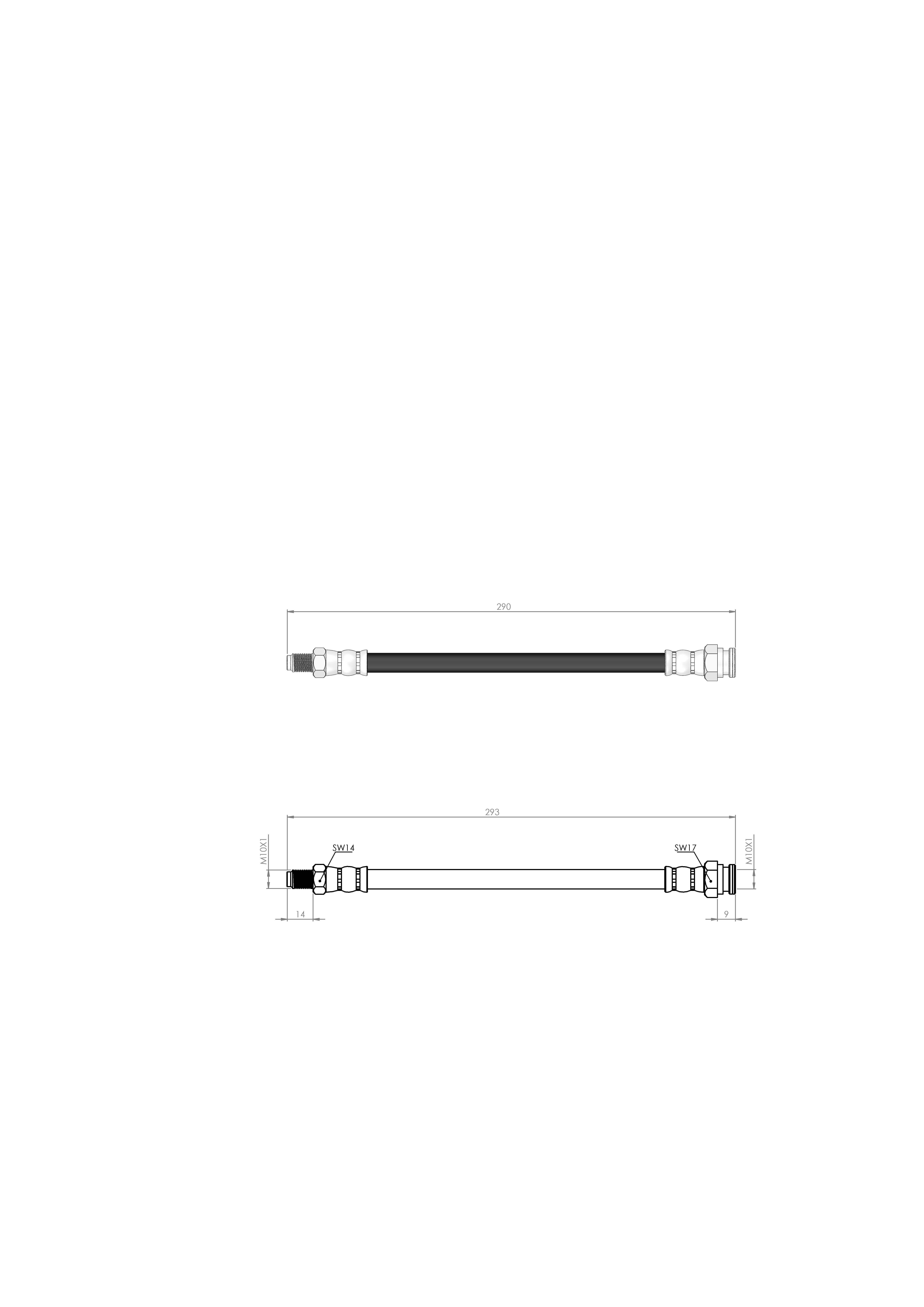 FREN HORTUMU ARKA M131 Y.M.  1600 CC  DKŞ 88-97 4477793 - 7570315 - 7700076971 - GBH746