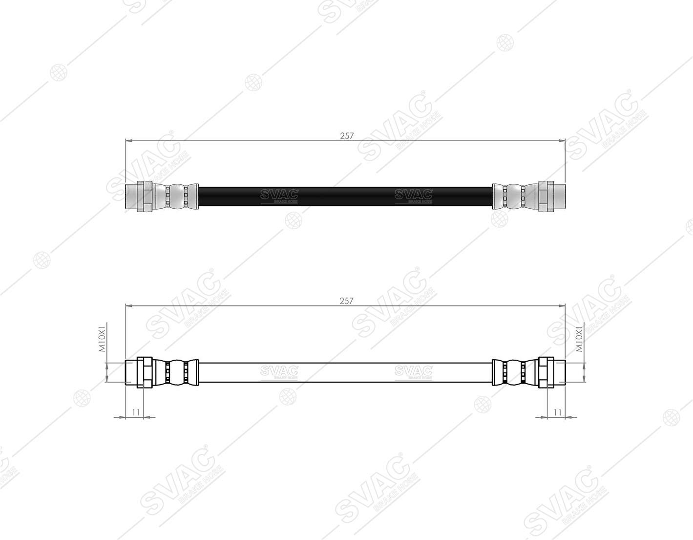 FREN HORTUMU ARKA MERCEDES SPRINTER LT 35 96-06 9044280435 - A 9044280435