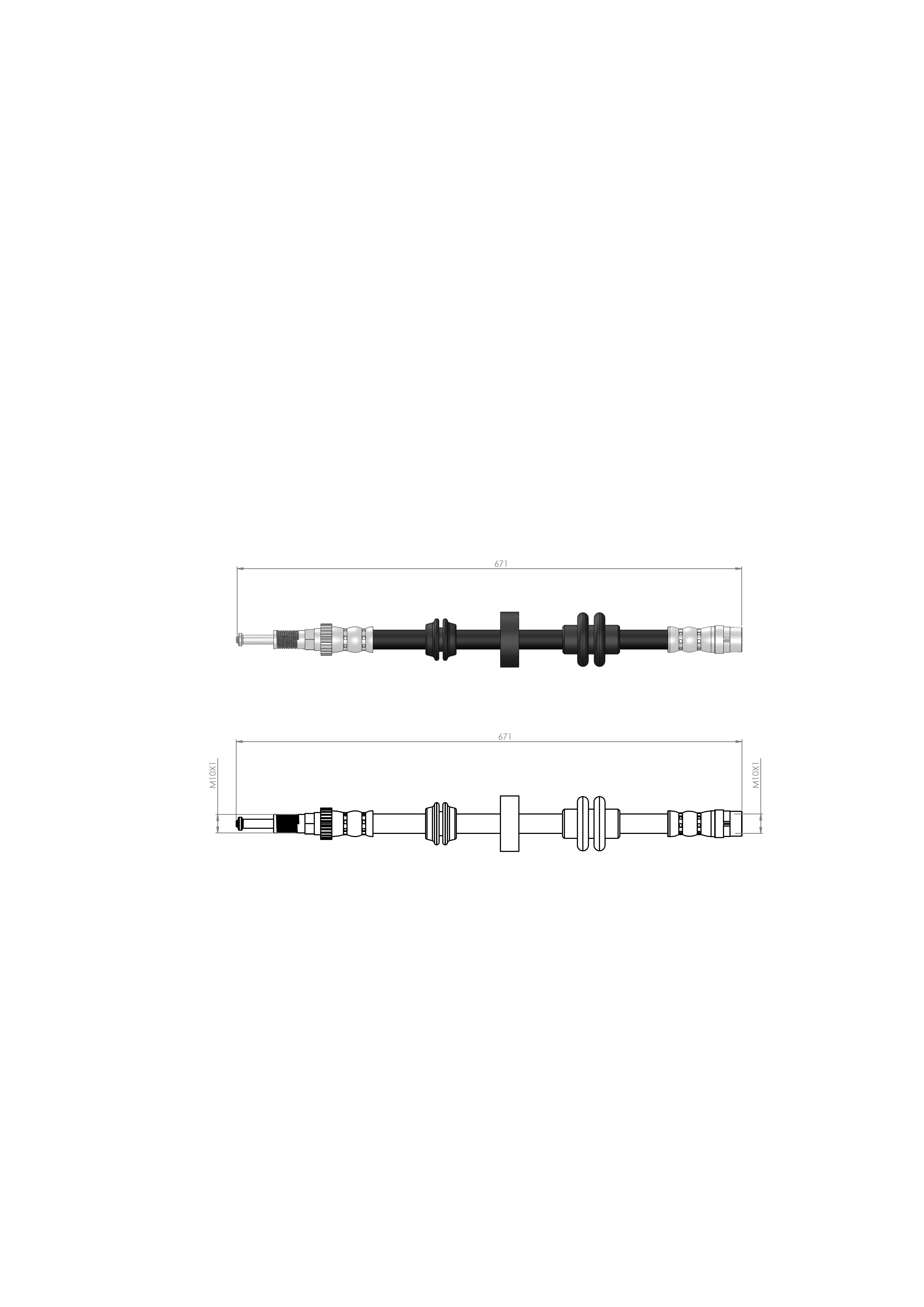 FREN HORTUMU ÖN BMW 5 F90 - G30 -  7 G11 - G12 2016/-34106861805
