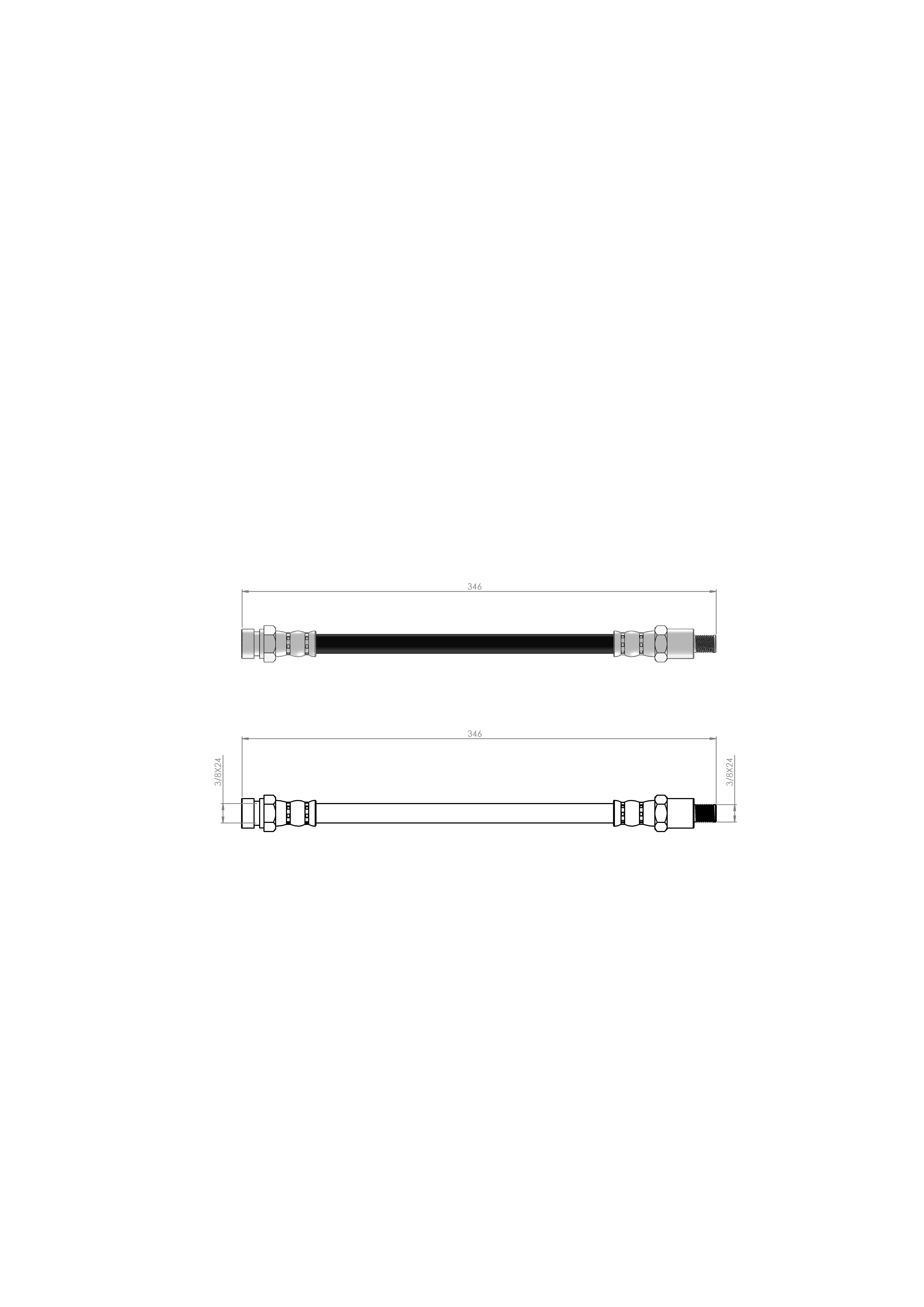 FREN HORTUMU ÖN R12 69-84  7701348758 - 7701454063