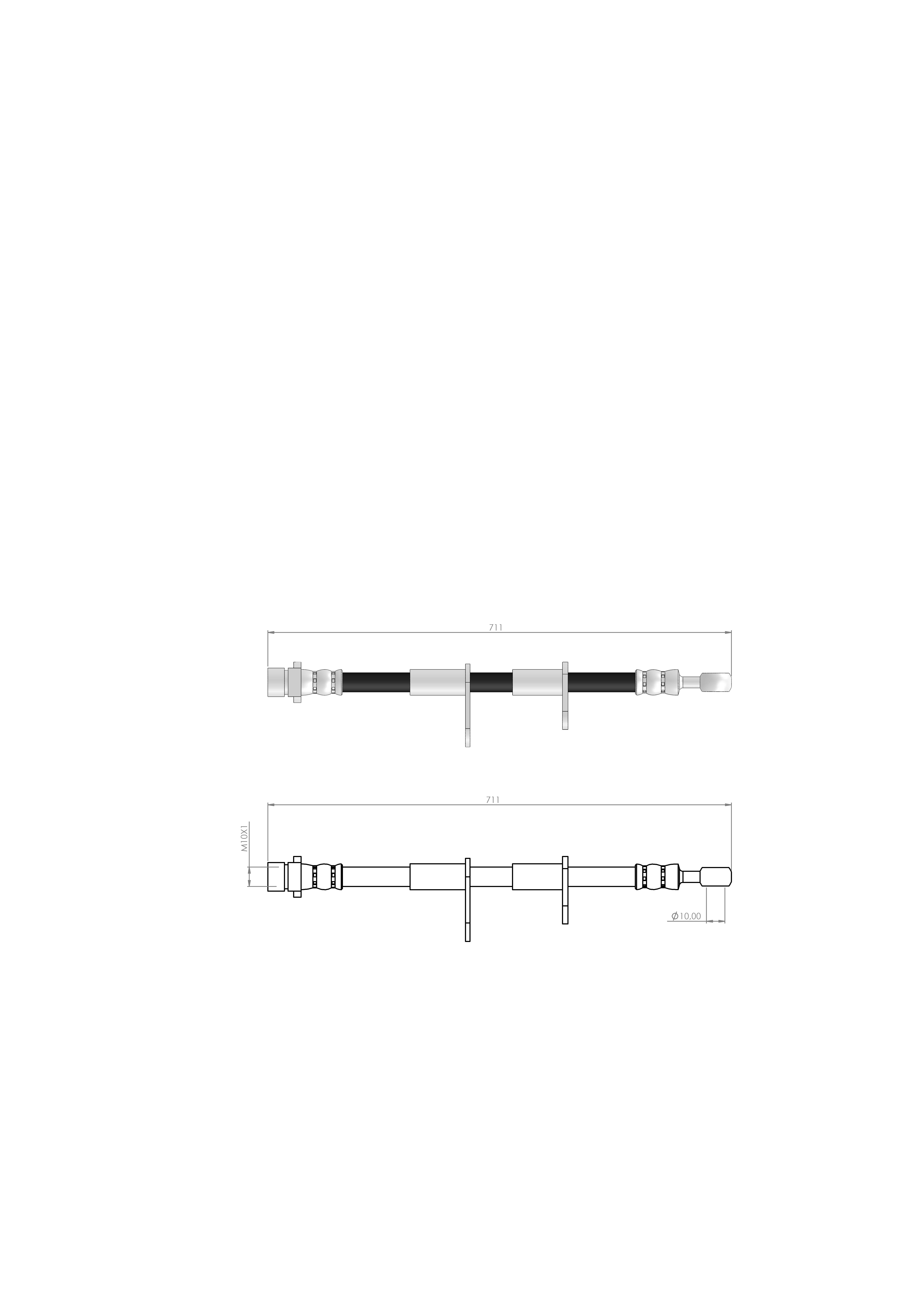 FREN HORTUMU ÖN SAĞ ACCORD IV - V  90-98 46410SN7003 - GBH90264 - SHB100380 01464SM4010 -  46410SM4013  - 46410SM4014 -  46410SN7000