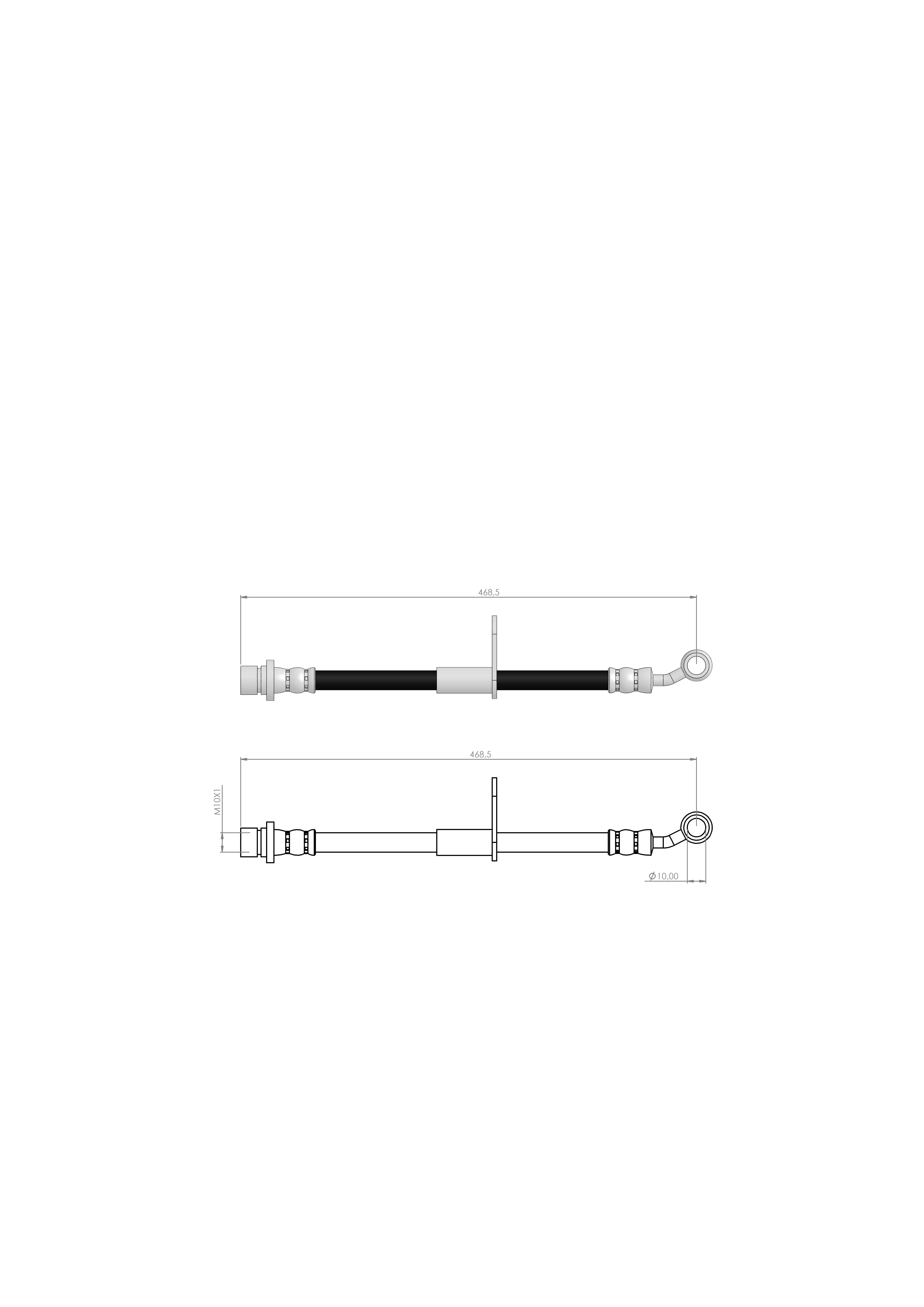 FREN HORTUMU ÖN SOL ACCORD 02 - 08 01465SDAA01