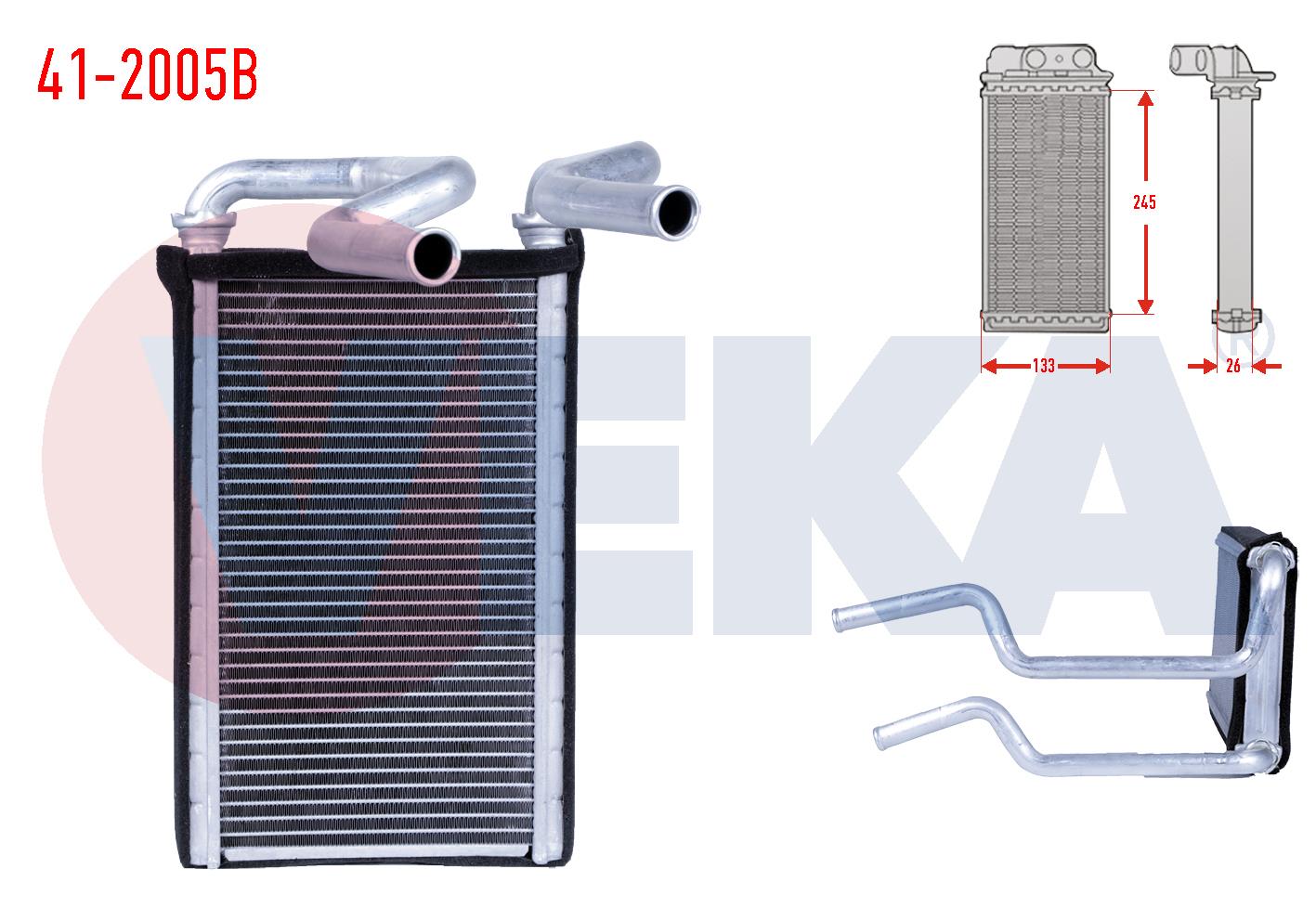 KALORIFER RADYATOR BRAZING HONDA CIVIC VIII 1.6 2005-2012 / CR-V III 2.0 I-VTEC 2006-2012